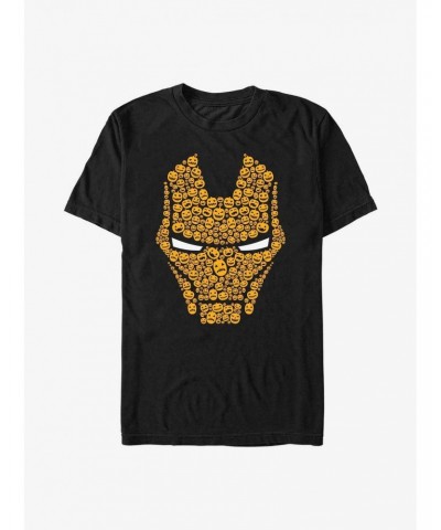 Marvel Iron Man Pumpkin Face T-Shirt $6.31 T-Shirts