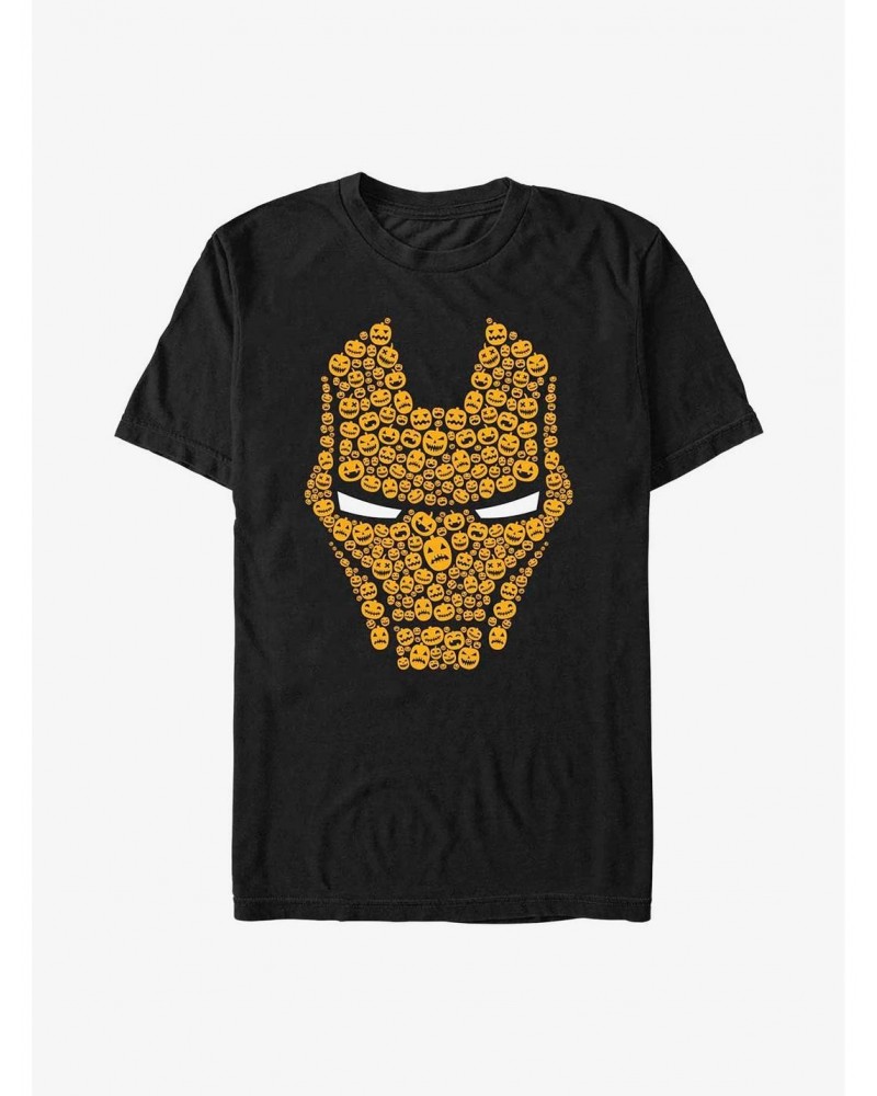 Marvel Iron Man Pumpkin Face T-Shirt $6.31 T-Shirts