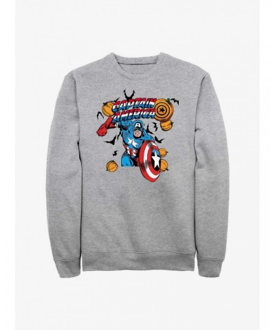 Marvel Captain America Pumpkins Sweatshirt $9.15 Sweatshirts