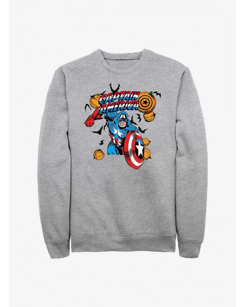 Marvel Captain America Pumpkins Sweatshirt $9.15 Sweatshirts