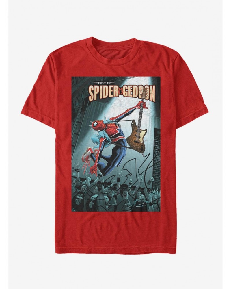 Marvel Spider-Man Spider-Geddon Rock Guitar Aug.18 T-Shirt $7.07 T-Shirts