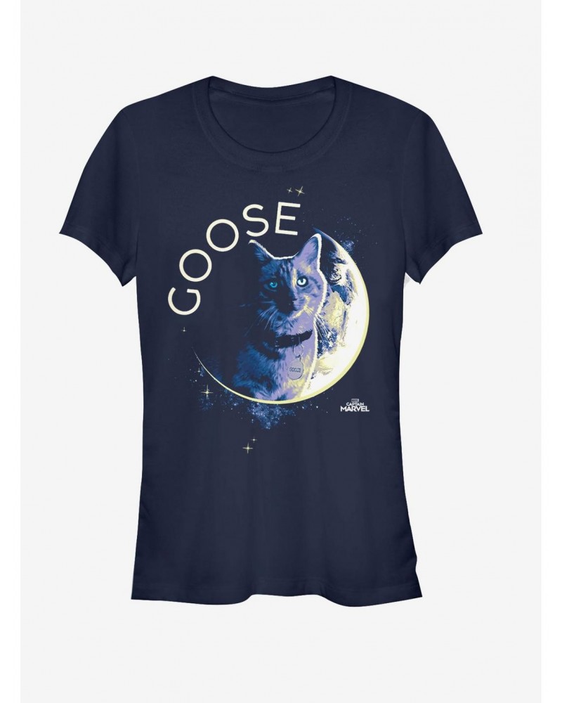 Marvel Captain Marvel Goose Moon Girls T-Shirt $7.57 T-Shirts