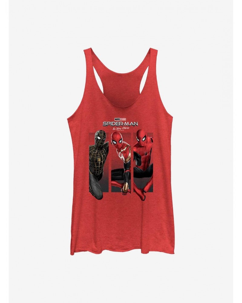 Marvel Spider-Man: No Way Home Three Poses Girls Tank $6.63 Tanks