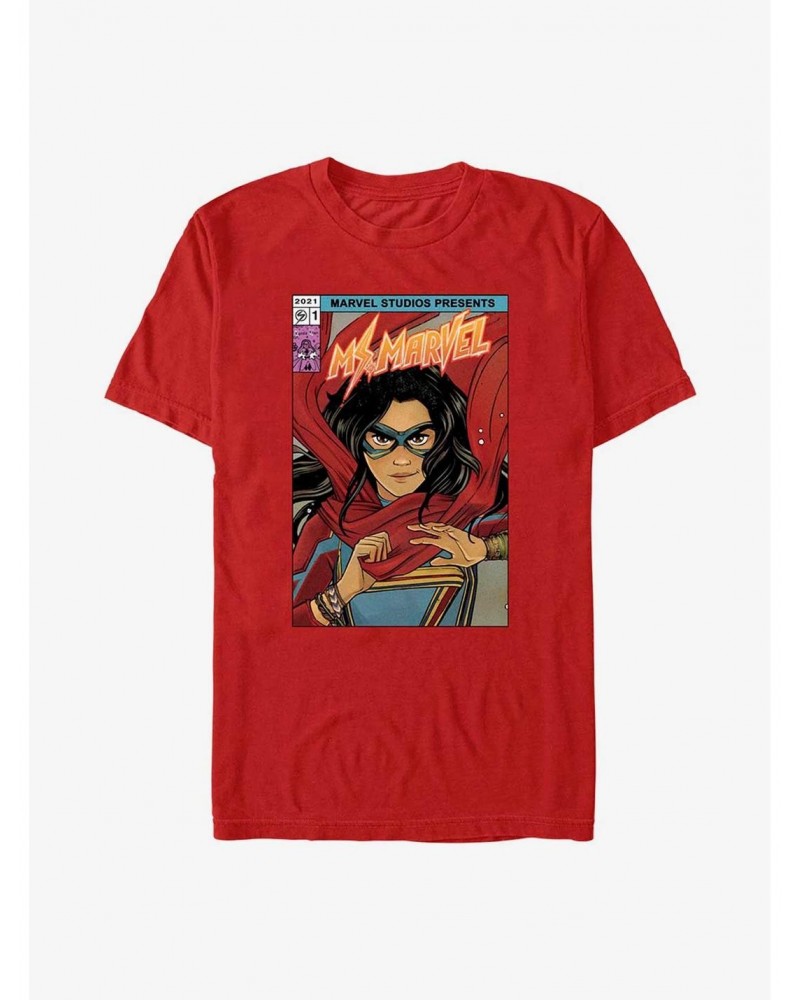 Marvel Ms. Marvel Comic Cover T-Shirt $7.84 T-Shirts