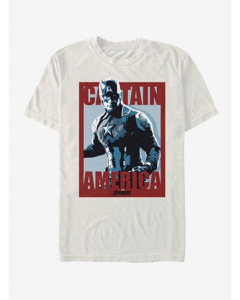 Marvel Avengers Endgame Captain Poster T-Shirt $8.03 T-Shirts