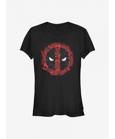 Marvel Deadpool Icons Girls T-Shirt $6.77 T-Shirts