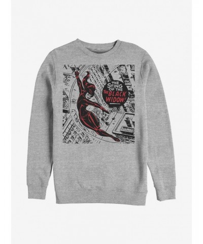 Marvel Black Widow City Crew Sweatshirt $9.74 Sweatshirts