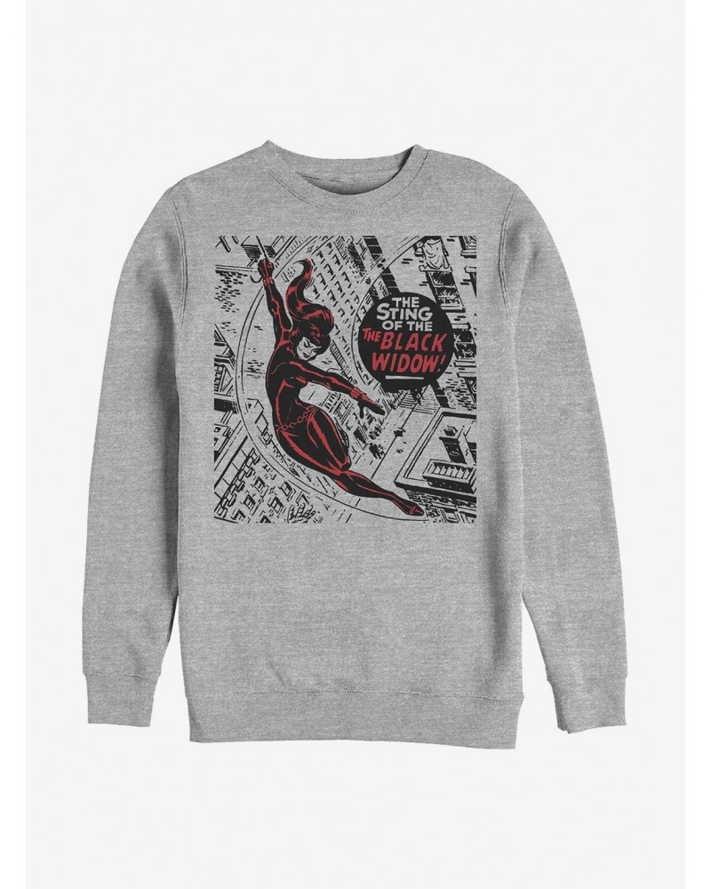 Marvel Black Widow City Crew Sweatshirt $9.74 Sweatshirts