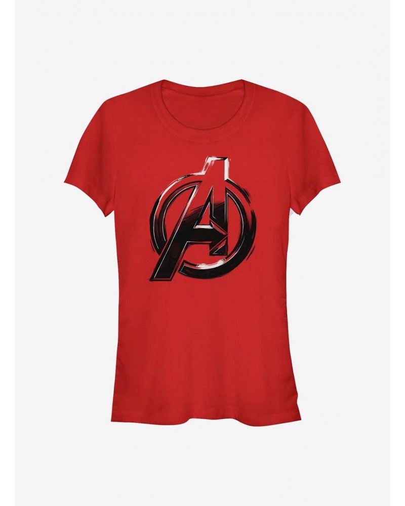 Marvel Avengers Logo Sketch Girls T-Shirt $8.76 T-Shirts