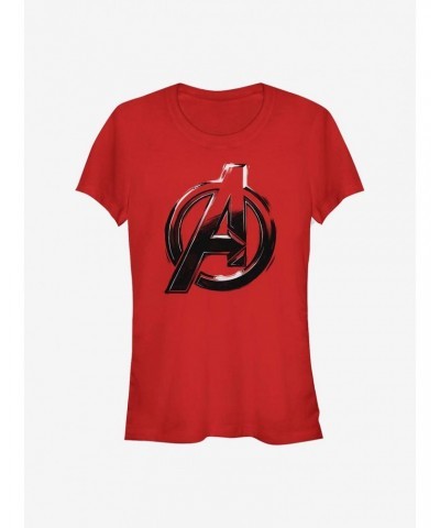 Marvel Avengers Logo Sketch Girls T-Shirt $8.76 T-Shirts