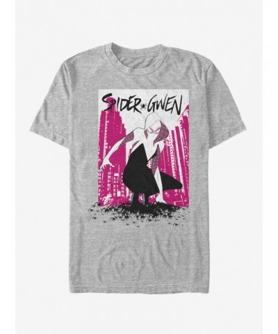 Marvel Spider-Man: Into The Spider-Verse Spider-Gwen Seperated T-Shirt $6.88 T-Shirts