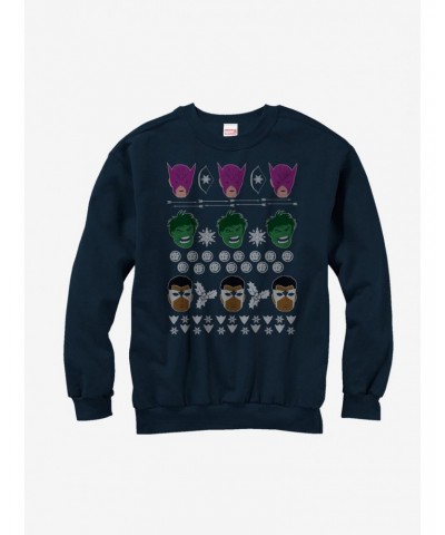 Marvel Avengers Ugly Christmas Sweater Girls Sweatshirt $13.28 Sweatshirts