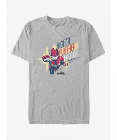 Marvel Captain Marvel Powerful Strike T-Shirt $8.03 T-Shirts