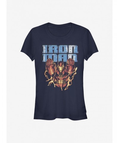 Marvel Iron Man Iron Man Girls T-Shirt $6.18 T-Shirts