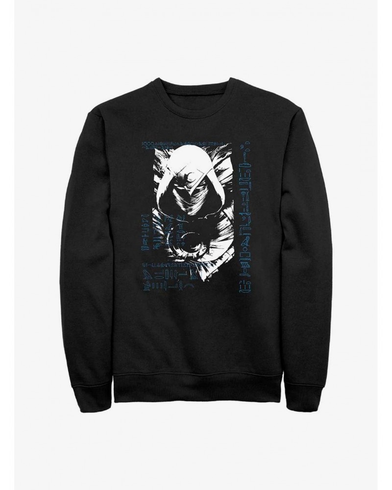 Marvel Moon Knight Grunge Crewneck $10.63 Crewnecks