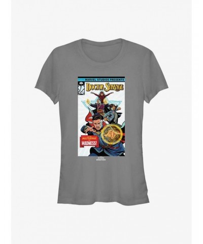 Marvel Doctor Strange In The Multiverse Of Madness Comic Cover Girls T-Shirt $6.77 T-Shirts