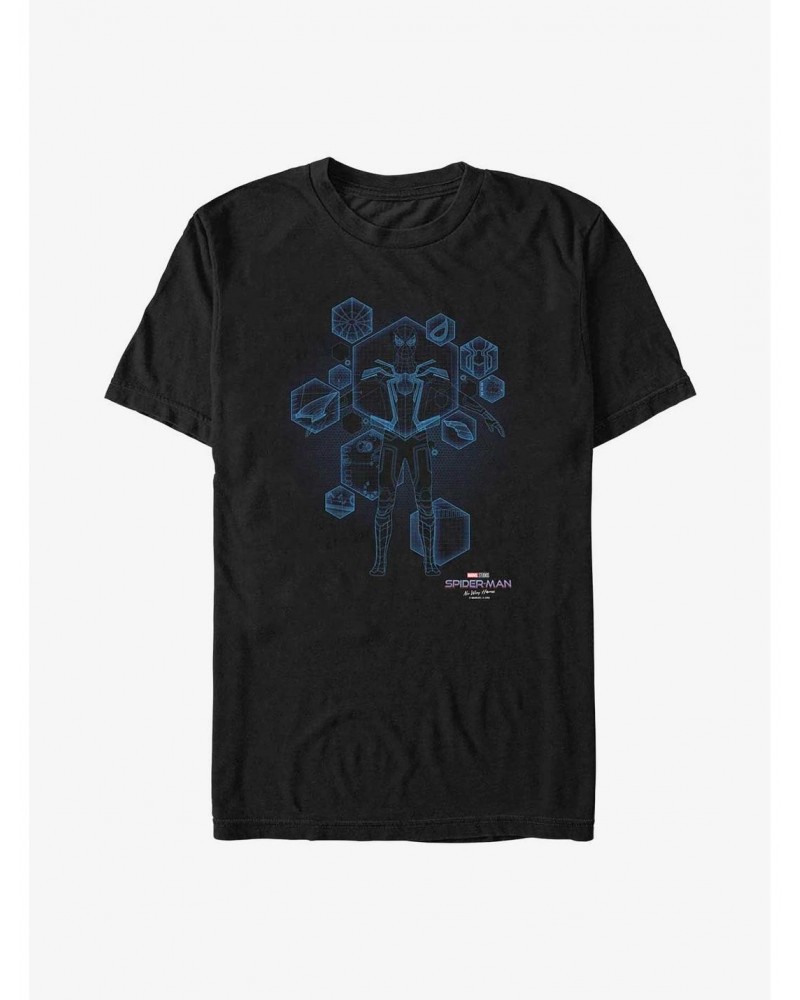 Marvel Spider-Man: No Way Home Blue Print Ready T-Shirt $6.50 T-Shirts