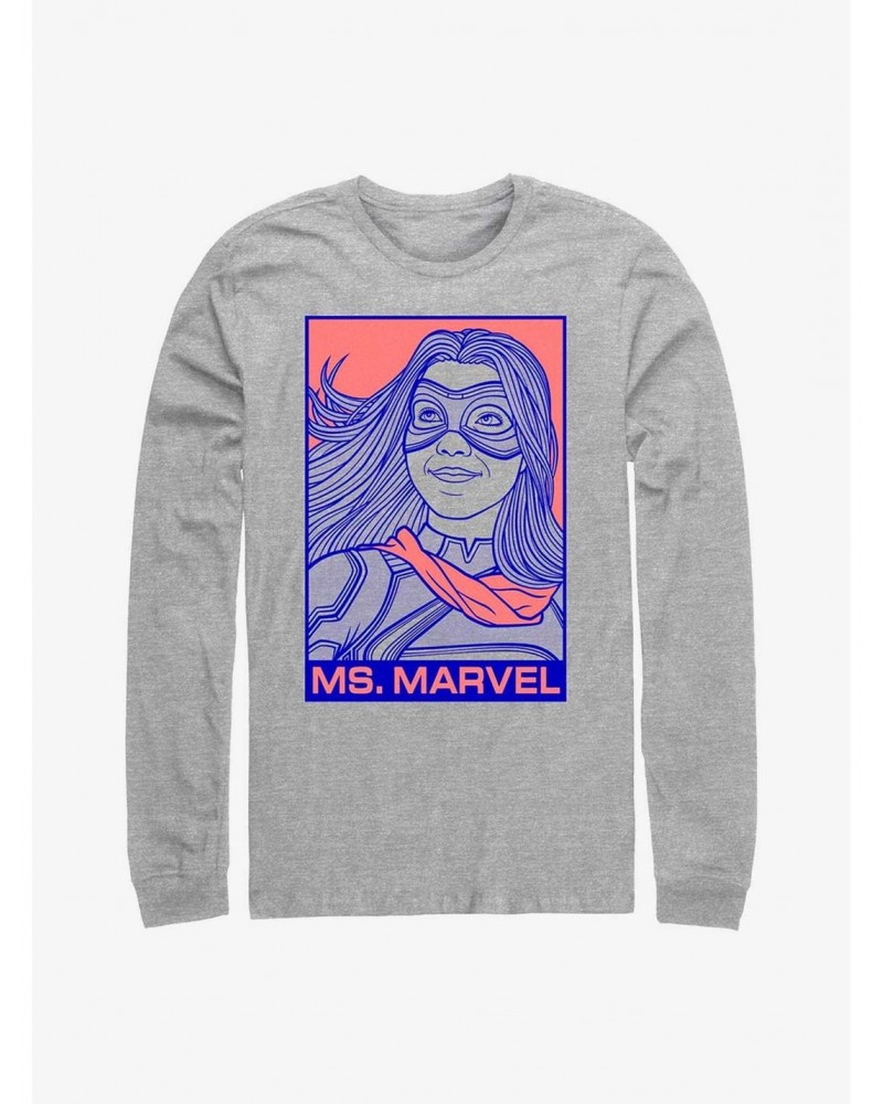 Marvel Ms. Marvel Pop Long-Sleeve T-Shirt $8.95 T-Shirts