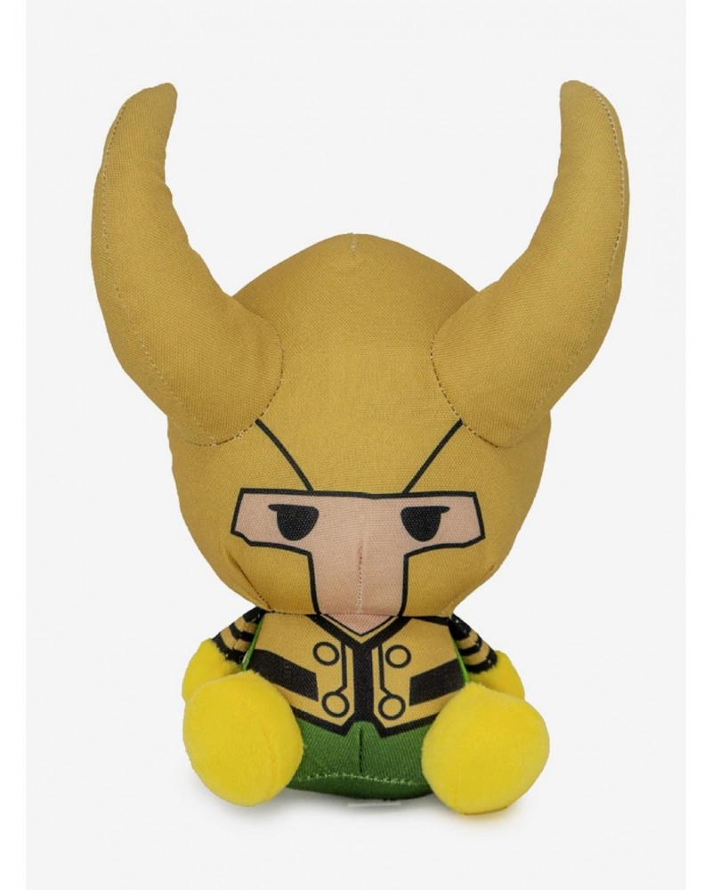 Marvel Loki Kawaii Full Body Sitting Pose Plush Squeaker Dog Toy $12.00 Toys