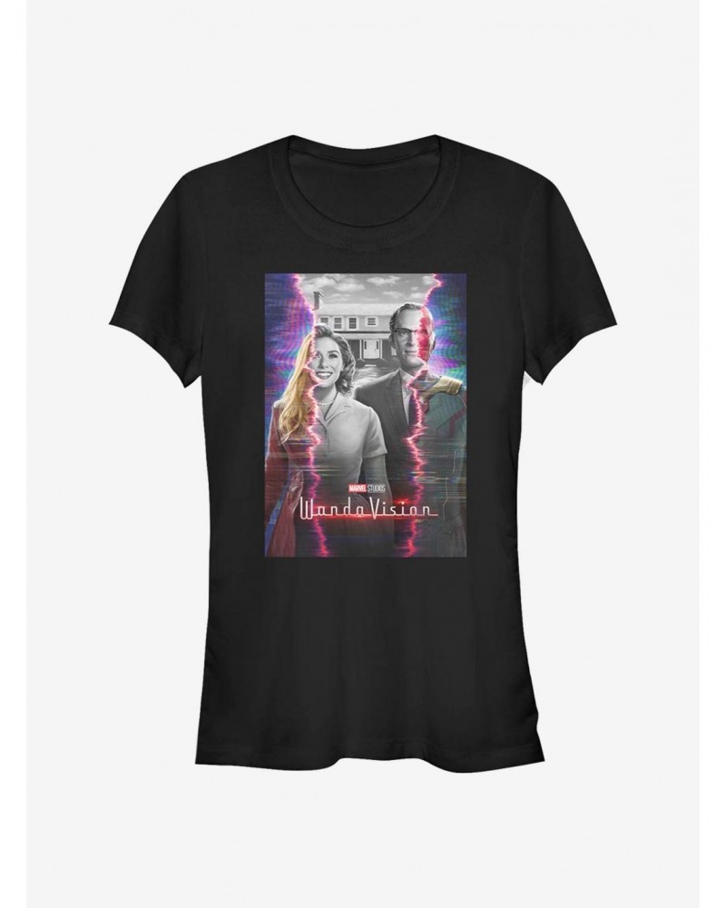 Marvel WandaVision Teaser Poster Girls T-Shirt $8.76 T-Shirts