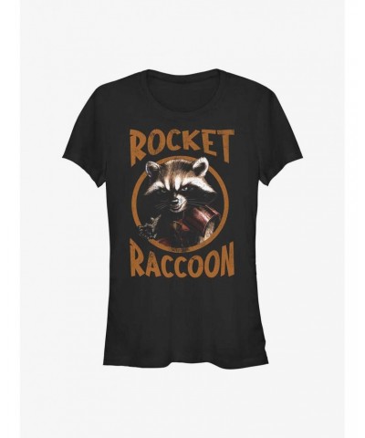 Marvel Guardians of the Galaxy Rocket Raccoon Girls T-Shirt $7.17 T-Shirts