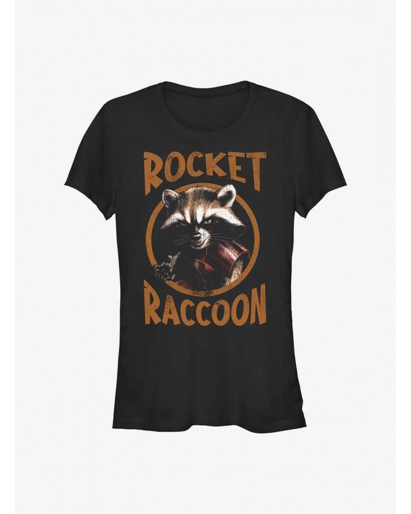 Marvel Guardians of the Galaxy Rocket Raccoon Girls T-Shirt $7.17 T-Shirts