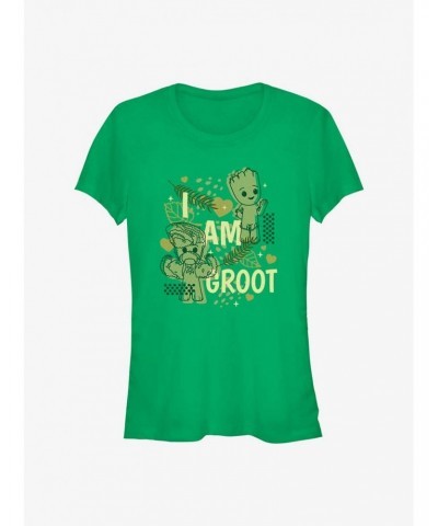 Marvel Guardians of the Galaxy Cutesy Groot Girls T-Shirt $9.36 T-Shirts