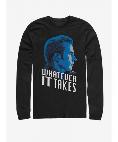 Marvel Avengers: Endgame Captain America Calls Long-Sleeve T-Shirt $10.26 T-Shirts