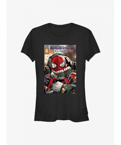 Marvel's Spider-Man Hello Peter Comic Cover Girl's T-Shirt $6.57 T-Shirts