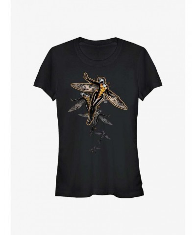 Marvel Ant-Man Wasp Flight Girls T-Shirt $7.77 T-Shirts