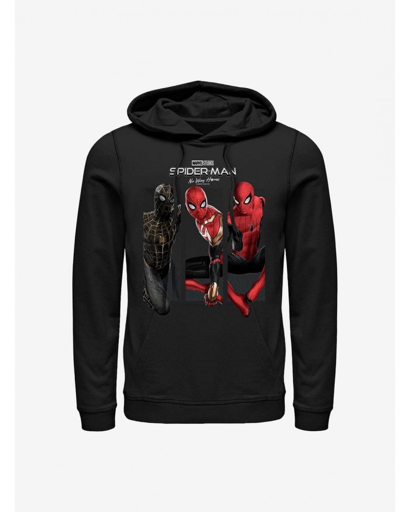 Marvel Spider-Man: No Way Home Three Poses Hoodie $15.09 Hoodies