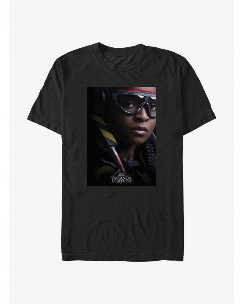 Marvel Black Panther: Wakanda Forever Iron Heart Movie Poster T-Shirt $6.69 T-Shirts