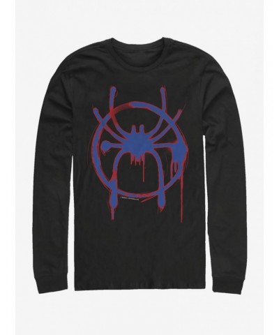 Marvel Spider-Man Red And Blue Graffiti Long-Sleeve T-Shirt $10.26 T-Shirts