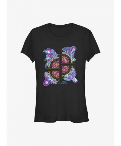 Marvel Doctor Strange In The Multiverse Of Madness Group Badge Girls T-Shirt $5.98 T-Shirts