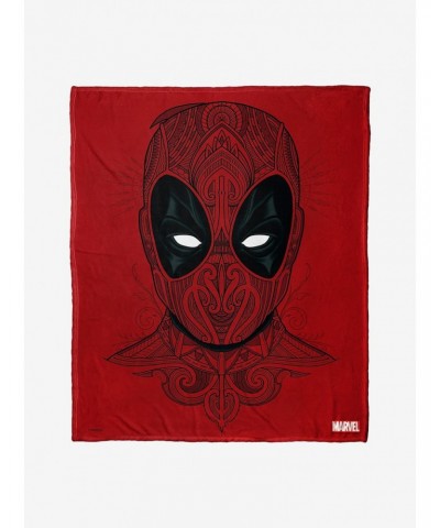 Marvel Deadpool Flourishing Deadpool Throw Blanket $22.76 Blankets