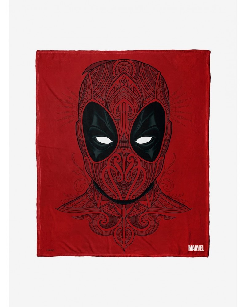 Marvel Deadpool Flourishing Deadpool Throw Blanket $22.76 Blankets