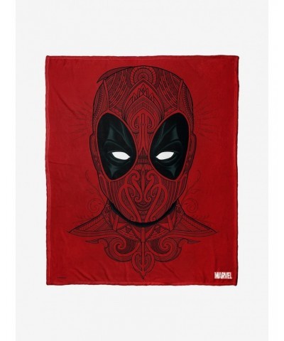 Marvel Deadpool Flourishing Deadpool Throw Blanket $22.76 Blankets