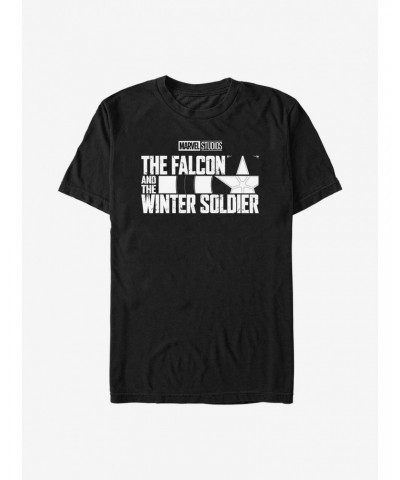 Marvel The Falcon And The Winter Soldier Logo T-Shirt $8.60 T-Shirts