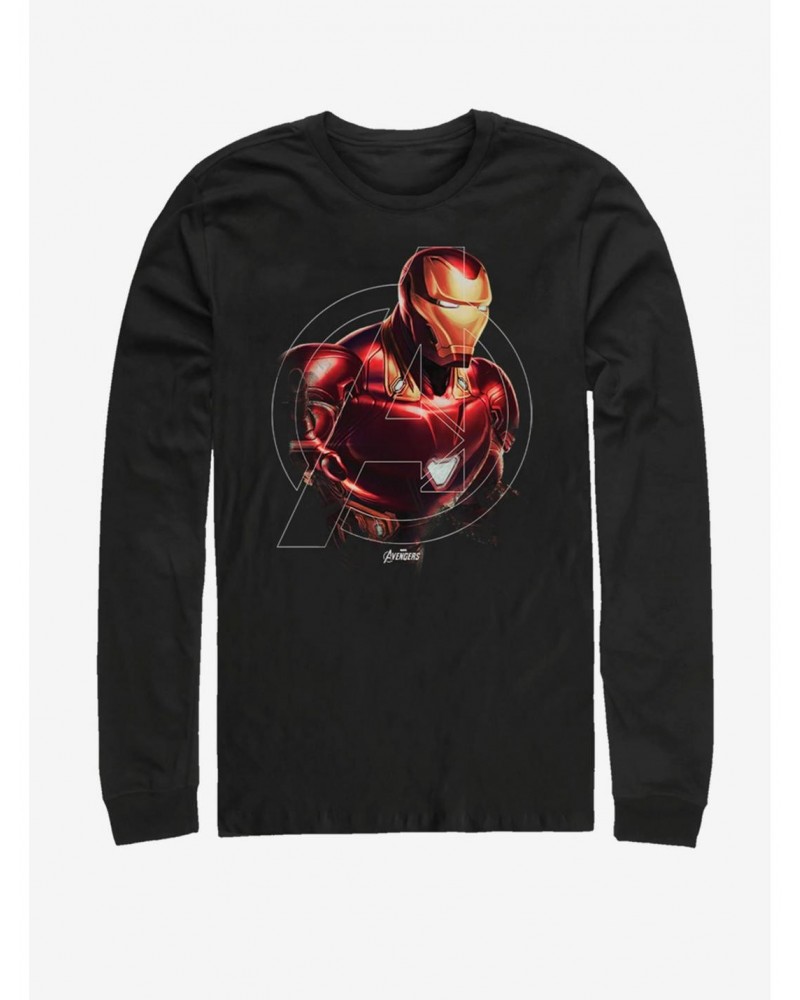 Marvel Avengers: Endgame Iron Man Hero Long-Sleeve T-Shirt $11.84 T-Shirts