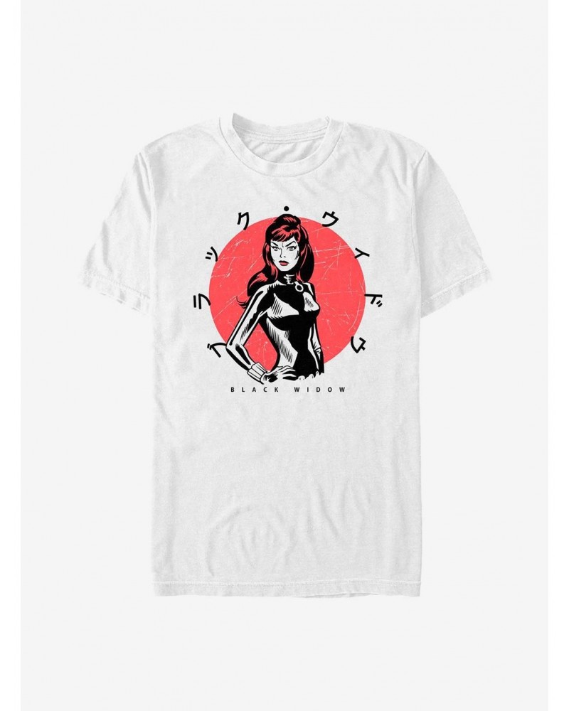 Marvel Black Widow Kanji Widow T-Shirt $9.56 T-Shirts