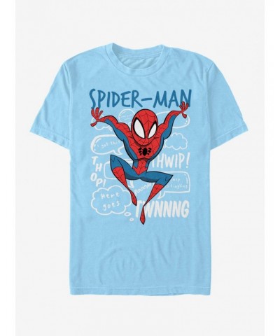 Marvel Spider-Man Spidey Doodle Thoughts T-Shirt $9.18 T-Shirts