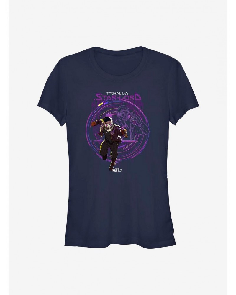 Marvel What If...? T'Challa Star-Lord Girls T-Shirt $8.17 T-Shirts