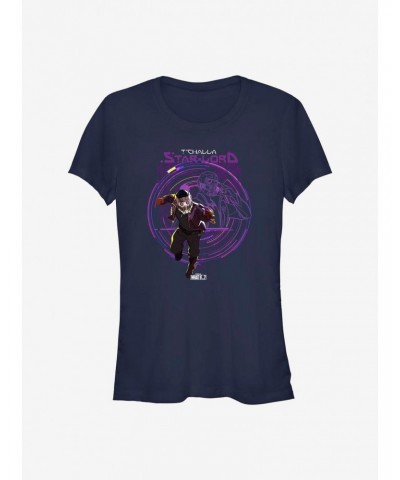 Marvel What If...? T'Challa Star-Lord Girls T-Shirt $8.17 T-Shirts