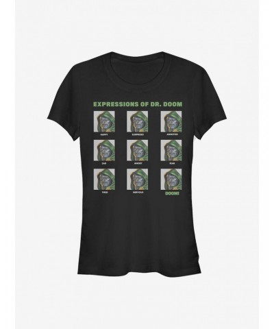 Marvel Fantastic Four Expressions Of Doom Girls T-Shirt $9.16 T-Shirts