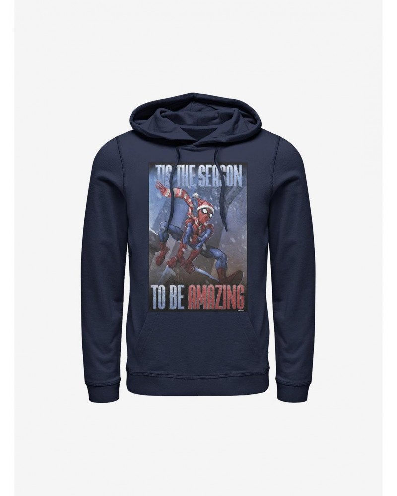 Marvel Spider-Man Amazing Spider-Man 'Tis The Season Hoodie $17.96 Hoodies