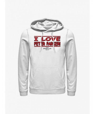 Marvel Spider-Man: No Way Home I Love Peter Parker Hoodie $14.73 Hoodies