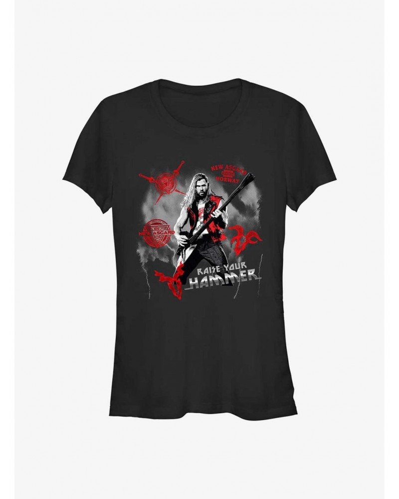 Marvel Thor: Love and Thunder Rock God Girls T-Shirt $6.57 T-Shirts