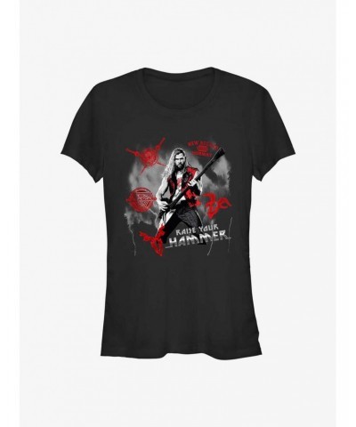 Marvel Thor: Love and Thunder Rock God Girls T-Shirt $6.57 T-Shirts