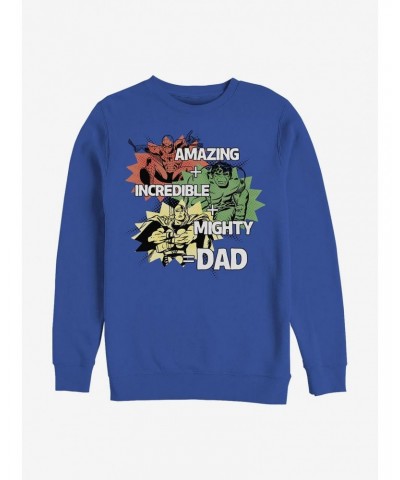 Marvel Avengers Dad Hero Equation Crew Sweatshirt $9.74 Sweatshirts
