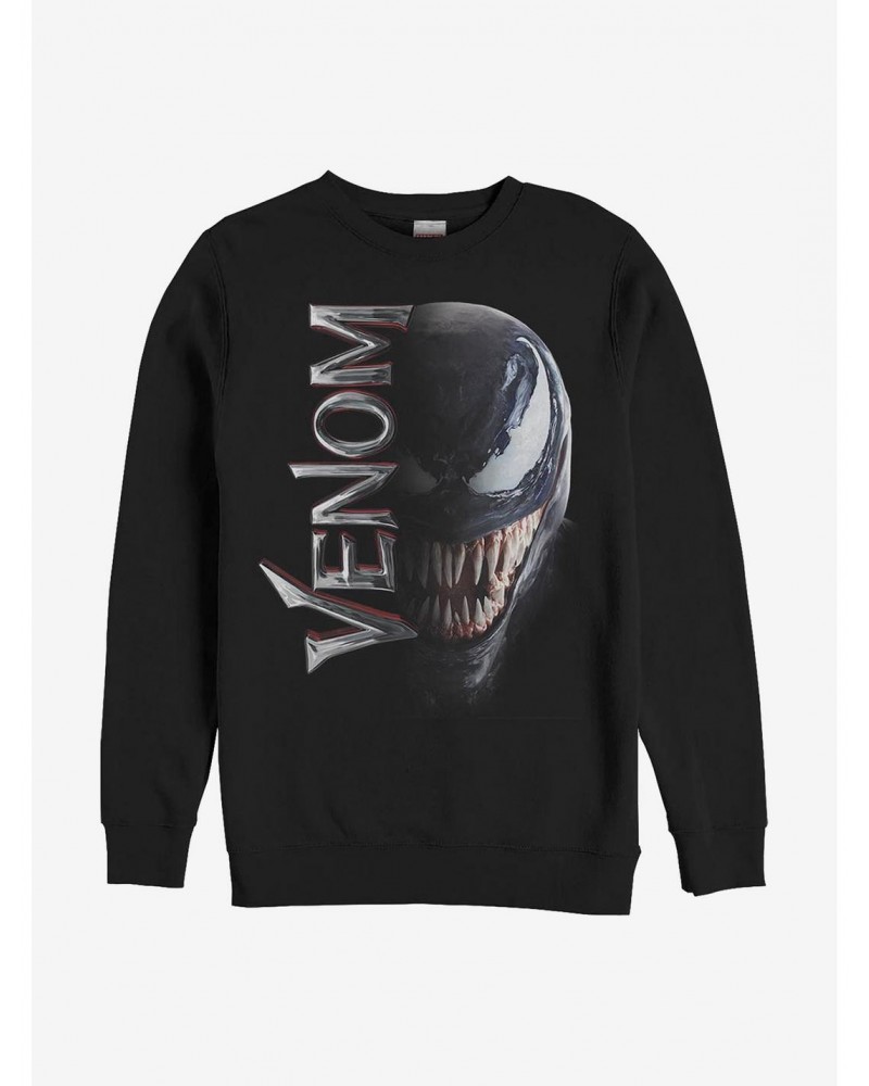 Marvel Venom Split Crew Sweatshirt $9.45 Sweatshirts